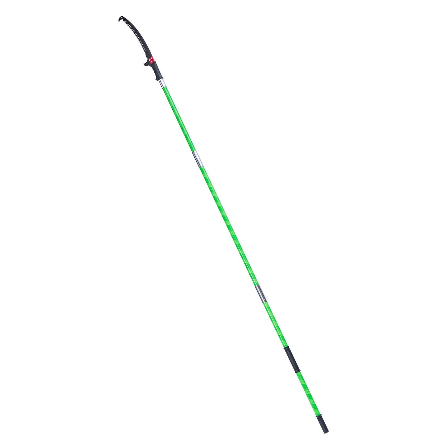 Manual Pole Saw, 118-809.3 Cm Extendable Pole Tree Pruner, Sharp 65Mn Steel Blade, Lightweight Fiberglass Handle Pole, Double-Hook Saw For High Branch Trimming, Pruning Tool For Palms, Shrubs