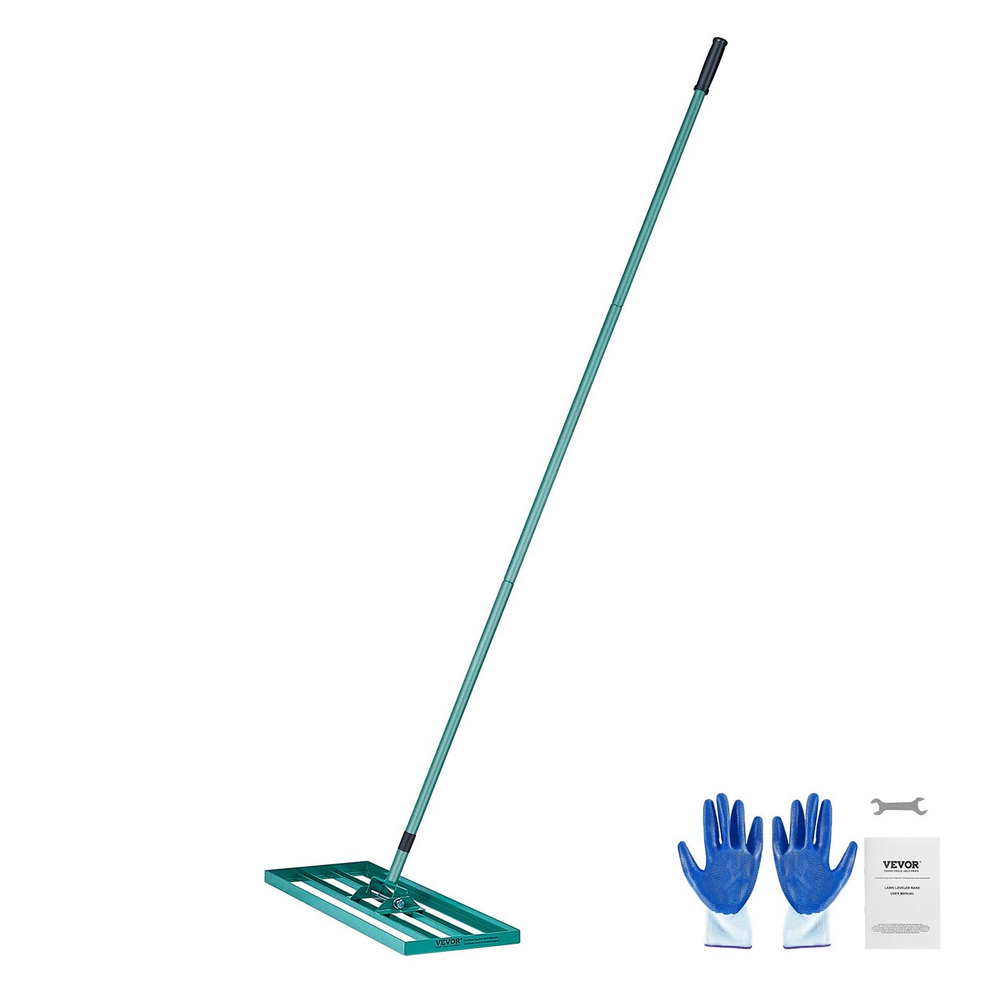Lawn Leveling Rake, 30 Inch X 10 Inch Lawn Leveling Tool, Heavy-duty Lawn Leveler With 78 Inch Steel Extended Handle, Suitable For Gardens, Golf Course Lawns, Farms And Other Locations.